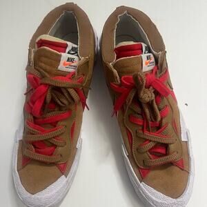 NIKE SACAI‎ BLAZER LOW BRITISH TAN DD1877-200 SNEAKER SIZE 12